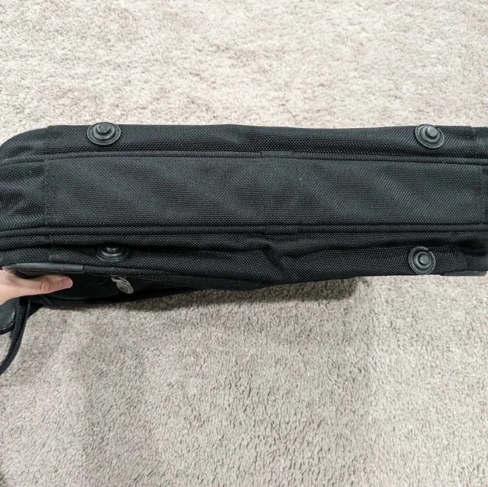 Briggs Riley Black Nylon Briefcase Laptop‎ Bag Business Travel Messenger